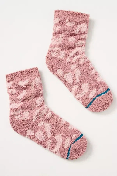 Stance Purrfect Cozy Crew Socks In Pink