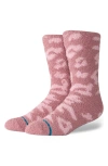 Stance Purrfect Crew Socks In Dustyrose