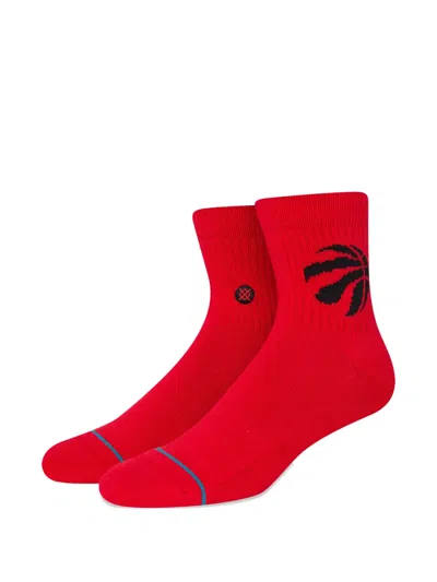 Stance Quarter Socks In Red
