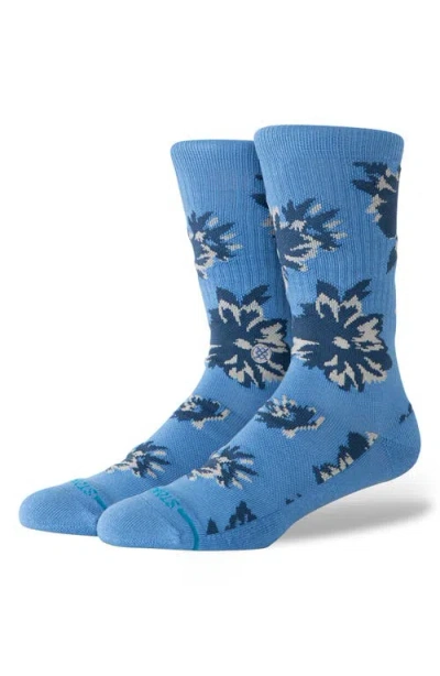 Stance Replica Cotton Blend Crew Socks In Blue