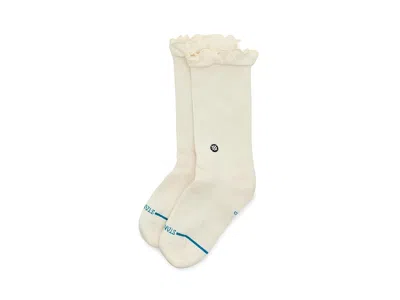 Stance Ruffle Icon Crew Women's Quarter Length Socks Shoes Ivory: Md (11 Little Kid - 1 Little Kid Shoe Siz In Multi