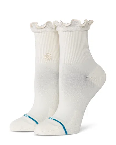 Stance Ruffle Icon Quarter Socks In White