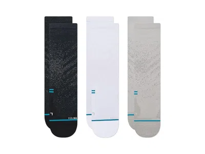 Stance Run Light Crew 3-pack Crew Cut Socks Shoes Multi: Sm (us Men's Shoe 3-5.5 - Women's Shoe 5-7.5)