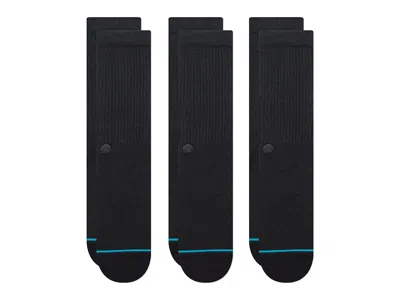 Stance Shelter 3-pack Crew Cut Socks Shoes Black: Lg (us Men's Shoe 9-13 - Women's Shoe 11-14)