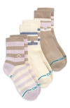 Stance Sherbert Assorted 3-pack Quarter Crew Socks