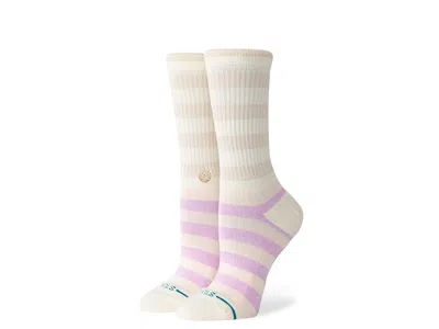 Stance Sherbert Crew Women's Crew Cut Socks Shoes Oatmeal Heather: Md/lg (women's 10-13) In Multi