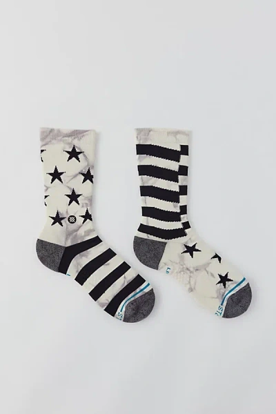 Stance Sidereal 2 Crew Sock In Grey, Men's At Urban Outfitters In White