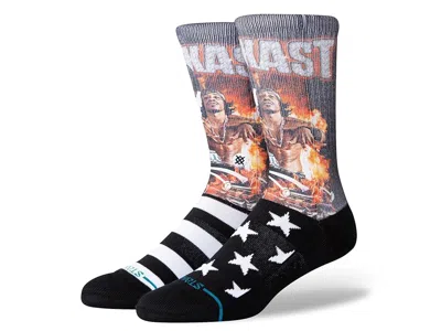 Stance Stankonia Crew Knee High Socks Shoes Black: Lg (us Men's Shoe 9-13 - Women's Shoe 11-14) In Multi