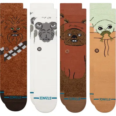 Stance Star Wars® Creature 4-pack Assorted Crew Socks Box Set In Multi