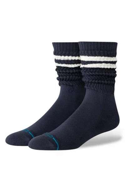 Stance Stripe Slouch Cotton Blend Crew Socks In Multi
