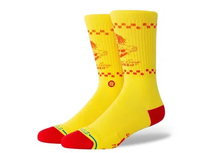 Stance Surfer Boy Knee High Socks Shoes Yellow: Lg (us Men's Shoe 9-13 - Women's Shoe 11-14), Cotton/nylon/