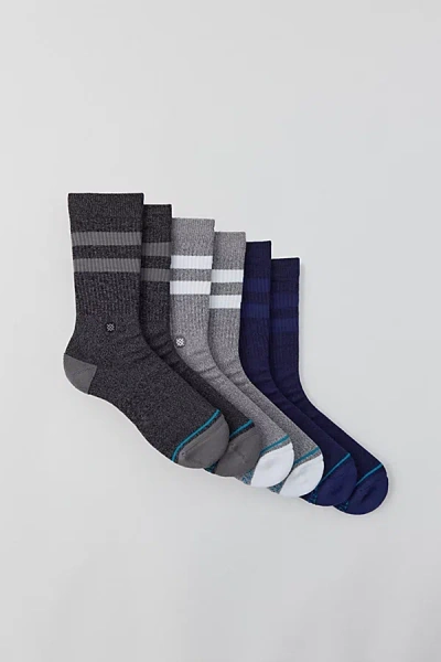Stance The Joven Crew Sock 3-pack In Grey, Men's At Urban Outfitters In Gray