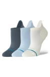 Stance The Solid Light 3-pack Tab Ankle Socks In Multi