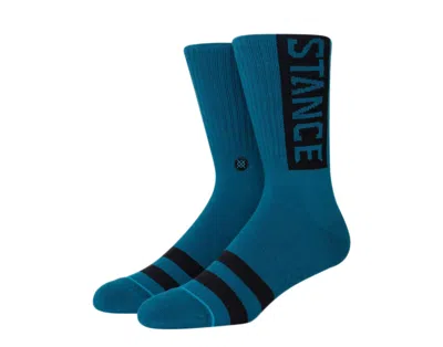 Stance Uncommon Solids Classic Og Blue Crew Socks M556d17ogg-blu