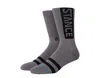 Stance Uncommon Solids Classic Og Graphite/black Crew Socks M556d17ogg-grp In Grey