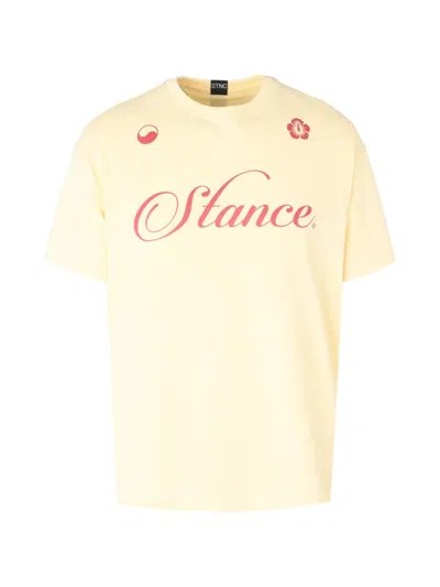 Stance Victory Bloom Logo-print T-shirt In Yellow