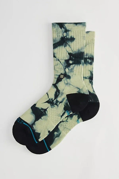 Stance Well Worn Crew Sock In Green/black, Men's At Urban Outfitters