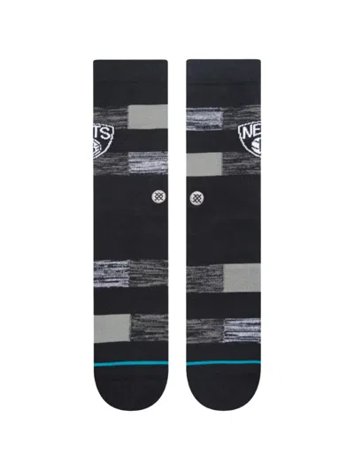 Stance X Brooklyn Nets Cryptic Socks In Black
