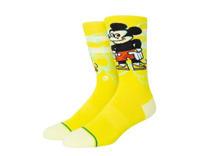 Stance X Dillon Froelich Mickey Crew Lime Yellow Socks A545d22mic-lim