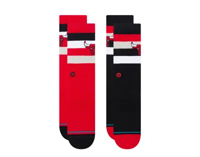 Stance X Nba Bulls St 2-pack Crew Red/black Socks A555c22bls-red