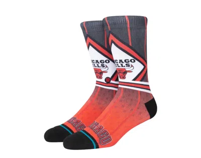 Stance Men's Chicago Bulls Hardwood Classics Fader Collection Crew Socks In Black
