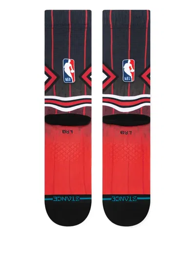 Stance X Nba Chicago Bulls Fader Socks In Red