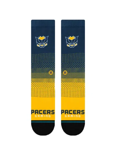 Stance X Nba Indiana Pacers Gaming 2k Crew Socks In Black