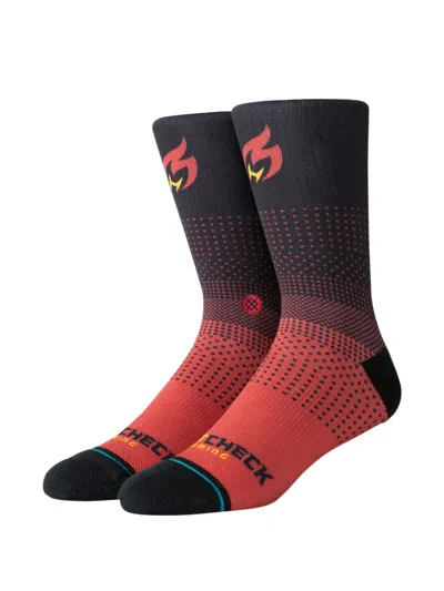 Stance X Nba Miami Heat Check Socks In Blue