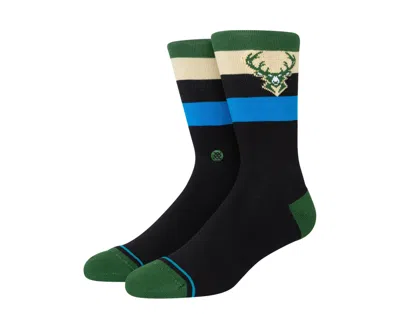 Stance X Nba Milwaukee Bucks St Crew Dark Green Socks A555c22buc-dng