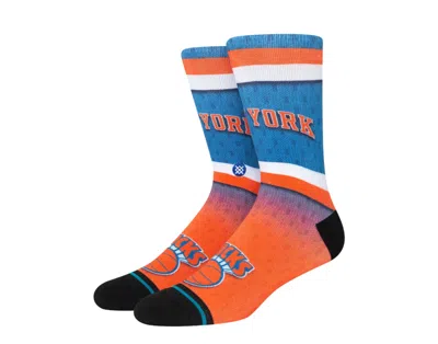 Stance X Nba New York Knicks Fader Crew Blue/orange Socks A558a22fkn-roy