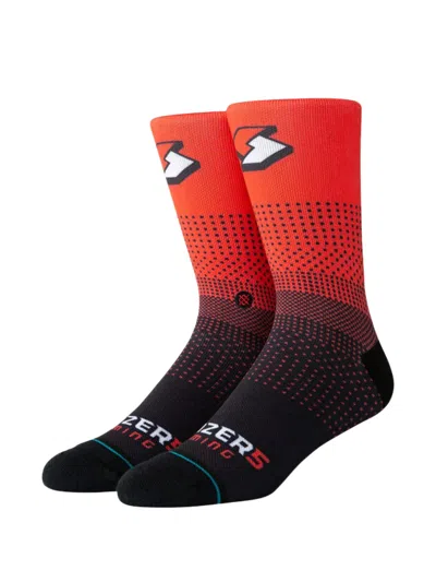 Stance X Nba Portland Trail Blazers Crew Socks In Red