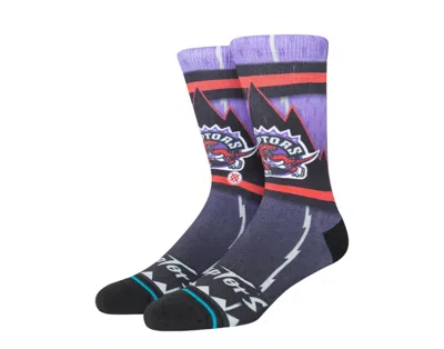 Stance Men's Toronto Raptors Hardwood Classics Fader Collection Crew Socks In Purple