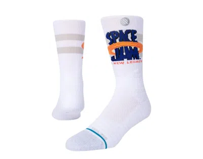 Stance X Space Jam Feel 360 Sports White Crew Socks A559c21spa-wht