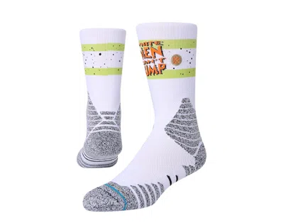 Stance X White Men Can't Jump - Jump Basketball White Crew Socks A557d20jum-wht