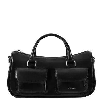 Stand Oil Chubby Half Bag In Black