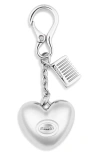 Stand Oil Heart Mirror Key Ring In Silver