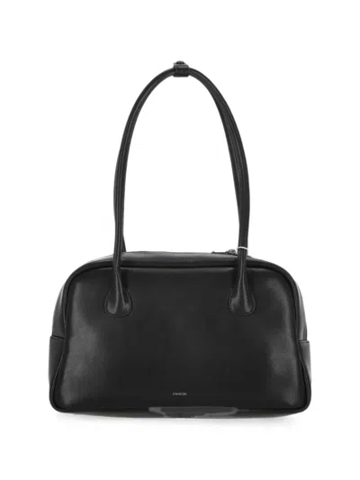 Stand Oil Large Momo Logo-print Tote Bag In Black