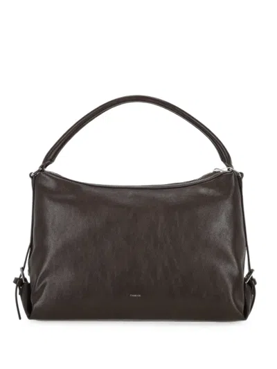 Stand Oil Mini Mushy Logo-print Tote Bag In Brown
