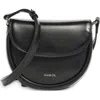 Stand Oil Mino Faux Leather Crossbody Bag In Black