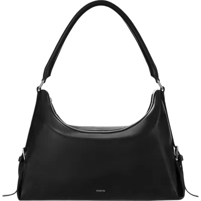 Stand Oil Mushy Faux Leather Shoulder Bag In Black