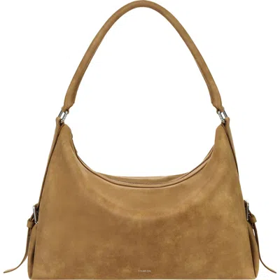 Stand Oil Mushy Faux Leather Shoulder Bag In Brown