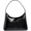Stand Oil Plump Faux Leather Shoulder Bag In Black