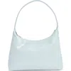 Stand Oil Plump Faux Leather Shoulder Bag In Blue