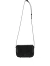 Stand Oil Riddle Flap Crossbody Bag In Black