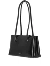 Stand Oil Square Low Shoulder Bag In Black