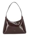 Stand Oil Zip Logo-print Shoulder Bag In Brown