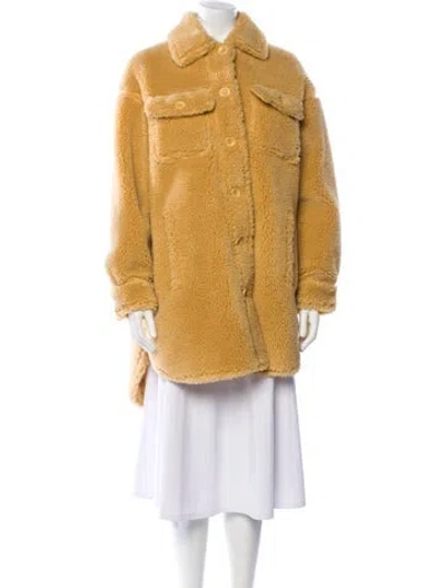 Pre-owned Stand Studio 2020 Sabi Faux Fur Jacket W/ Tags In Brown