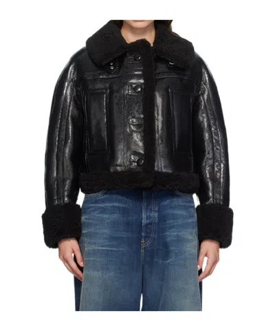 Stand Studio Aby Long-sleeved Casual Jacket In Black