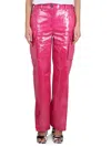 Stand Studio Pink Ada Faux-leather Trousers