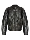 Stand Studio Alita Zip-fastening Leather Jacket In Black